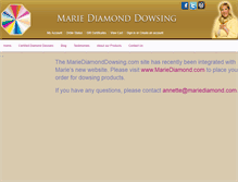 Tablet Screenshot of mariediamonddowsing.com